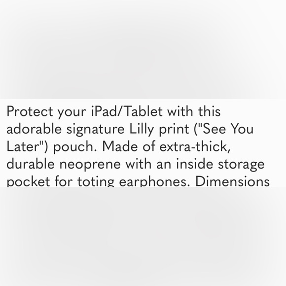 Lilly Pulitzer || Pink & Green Tablet Case. - Picture 10 of 10